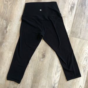 Lululemon align black crop leggings size 6